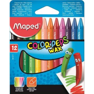 Crayons de 12 Couleurs A Cire Maped - 861011